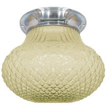 Plafon Chapa Natural Paraquedas Bico de Jaca Ambar Retrô