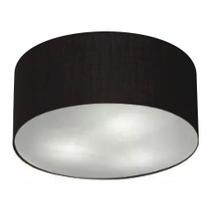 Plafon Cilíndrico Vivare Md-3058 Cúpula em Tecido 55x25cm - Bivolt