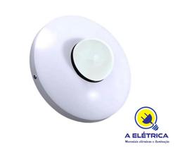 plafon circular branco de led 9W 127V 3000k - vertical