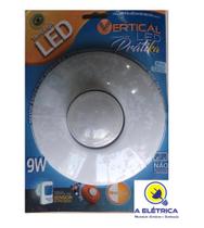 plafon circular branco de led 9W 127V 6000k - vertical
