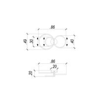 Plafon Círculo French 86x49x20cm 1x54w 3000k 2700 Lúmens Bella Iluminação Plafon Círculo French 86x49x20cm 1x54w 3000k 2700 Lúmens Bella Iluminação