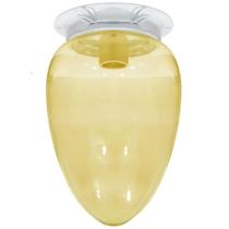 Plafon Colonial Aluminio Branco Com Globo Pera Ambar Plafon Colonial Aluminio Branco Com Globo Pera Ambar