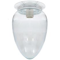 Plafon Colonial Aluminio Branco Com Globo Pera Transpar Plafon Colonial Aluminio Branco Com Globo Pera Transpar