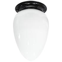Plafon Colonial Aluminio Preto Com Globo Pera Leitosa Plafon Colonial Aluminio Preto Com Globo Pera Leitosa