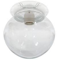 Plafon Colonial Chapa Branco Globo Incolor 10x20 Retrô