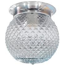 Plafon Colonial Chapa Natural Globo Bico de Jaca Incolor Plafon Colonial Chapa Natural Globo Bico de Jaca Incolor