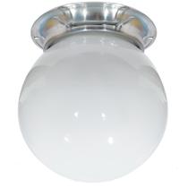 Plafon Colonial Chapa Natural Globo Leitoso 10x20 Retrô