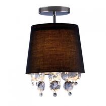 Plafon com Cristais Redondo 31cm São Paulo Bronzearte