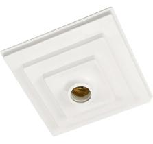 plafon com soquete pvc quadrada branca pavilonis