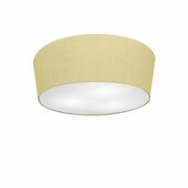 Plafon Cone Md-3003 Cúpula em Tecido 12/40x35cm Algodão Crú - Bivolt