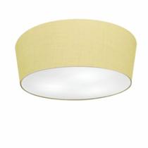 Plafon Cone Md-3004 Cúpula em Tecido 15/50x40cm Algodão Crú - Bivolt