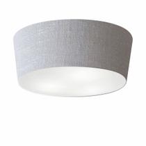 Plafon Cone Md-3004 Cúpula em Tecido 15/50x40cm Rústico Cinza - Bivolt