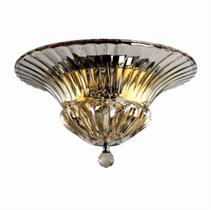 Plafon Cristal Conhaque 1l E14 Ø35cm X 21cm Bkmx273 Pier