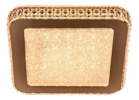 Plafon cristal gemini 12w 28x28cm branco frio ou branco quente