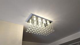 Plafon de Cristal Legitimo Sala Estar Jantar Quarto Hall
