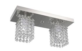 Plafon De Cristal Retangular 30X12Cm Mesa Balcão