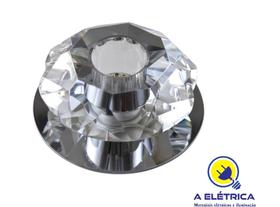 plafon de cristal semi embutido