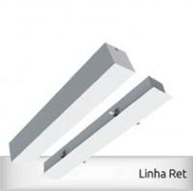 Plafon De Embutir Acrilico Retangular 4 Lamp 84cm Glight