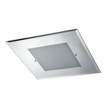 Plafon de Embutir Espelhado Quadrado 28cmx28cmx8cm Clean Madelustre Espelhado