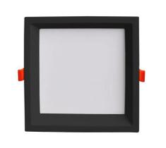 Plafon de embutir low frame preto 1800lm 24w