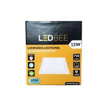 Plafon De Embutir Quadrado 12w 6500k Luz Branca Ledbee Plafon De Embutir Quadrado 12w 6500k Luz Branca Ledbee