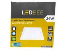 Plafon De Embutir Quadrado 24w 6500k Luz Branca Ledbee Plafon De Embutir Quadrado 24w 6500k Luz Branca Ledbee