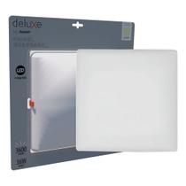 Plafon De Led Embutir Quadrado Flat 36W 4000K Borda Infinita Bivolt Avant