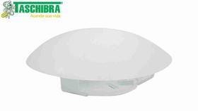 Plafon De Plástico Taschibra Solare E-27 Branco Lustre