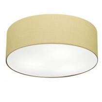 Plafon de Sobrepor Cilíndrico SP-3006 Cúpula Cor Algodão Crú Plafon de Sobrepor Cilíndrico SP-3006 Cúpula Cor Algodão Crú