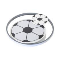 Plafon de Sobrepor Infantil Futebol Branco 42cm Led 40W 3 em 1 Bivolt LA1010 Delis Plafon de Sobrepor Infantil Futebol Branco 42cm Led 40W 3 em 1 Bivolt LA1010 Delis