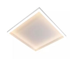 Plafon de sobrepor led cadre quadrado 3.000k 28w bivolt 40x40 cm aluminío branco 2089 - SL IMPORT