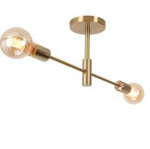 Plafon de sobrepor moderno slim metálico 2 hastes estilo Spuntnik p/2 lâmpadas 40cm Plafon de sobrepor moderno slim metálico 2 hastes estilo Spuntnik p/2 lâmpadas 40cm
