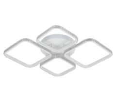 Plafon de Sobrepor Módulos Cristais Branco 76cm Led 40W 3 em 1 Bivolt