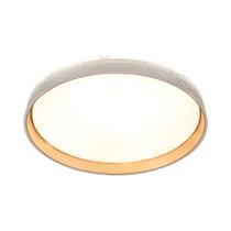 Plafon de Sobrepor Redondo Acrilico Dourado 40cm Led 60W 3 em 1 Bivolt