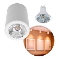 Plafon de Sobrepor Redondo Foco Fixo Branco + LED AR70 Br. quente ST2951 Plafon de Sobrepor Redondo Foco Fixo Branco + LED AR70 Br. quente ST2951