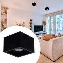 Plafon De Teto Modular Sobrepor 12x12cm Gu10 Branco Quente