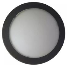 Plafon De Teto / Parede Peq Redondo Preto- Vidro Bronzearte