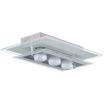 Plafon de Vidro para 03 Lâmpadas - Cor Branco Plafon de Vidro para 03 Lâmpadas - Cor Branco