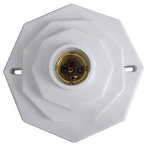 Plafon Decorativo Octagonal C/ Soquete 15x15cm Trioplast Plafon Decorativo Octagonal C/ Soquete 15x15cm Trioplast