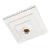 Plafon Decorativo Quadrado C/ Soquete 16,5x16,5cm Trioplast