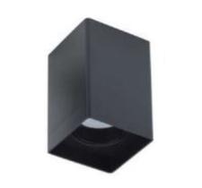 Plafon dicróica quadrado preto em abs 8x8x12,5cm Plafon dicróica quadrado preto em abs 8x8x12,5cm