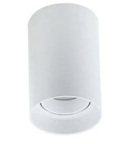 Plafon dicróica simples cilíndrico branco 12,5x8cm