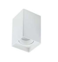 PLAFON DICRÓICA SIMPLES QUADRADO BRANC 8x8x12,5CM PLAFON DICRÓICA SIMPLES QUADRADO BRANC 8x8x12,5CM