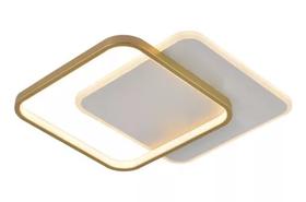 Plafon Dourado 40cm 58w 4200lm 3000k Bivolt Metal