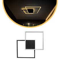 Plafon e Arandela Mosaico Perfil LED 22W Preto Luz Indireta Plafon e Arandela Mosaico Perfil LED 22W Preto Luz Indireta
