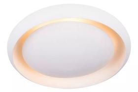 Plafon Eclipse Luz Indireta Alumíno Branco 40cm - Forma da Luz