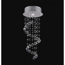 Plafon em Cristal Cascata 25x60cm 1XGU10 - Itamonte - PL-005/1.25CL Plafon em Cristal Cascata 25x60cm 1XGU10 - Itamonte - PL-005/1.25CL
