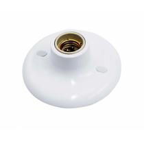 Plafon em Plástico Bocal Base E27 em Porcelana 13,8cm Taschibra