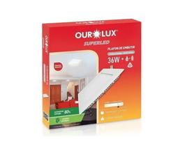 Plafon Embutido Led Quadrado 36W 6400K Ourolux