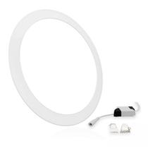 Plafon Embutir Led Painel 18w Redondo Branco Frio 6000k